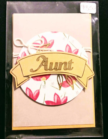 Floral Card For Aunt